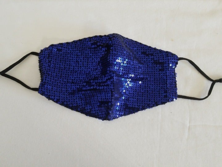 6 Piece Bling Ladie's Sequin Face Mask Set.