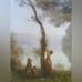 Vintage Art Print Souvenir Mortefontaine Recollect Jean Baptiste Framed Paysage
