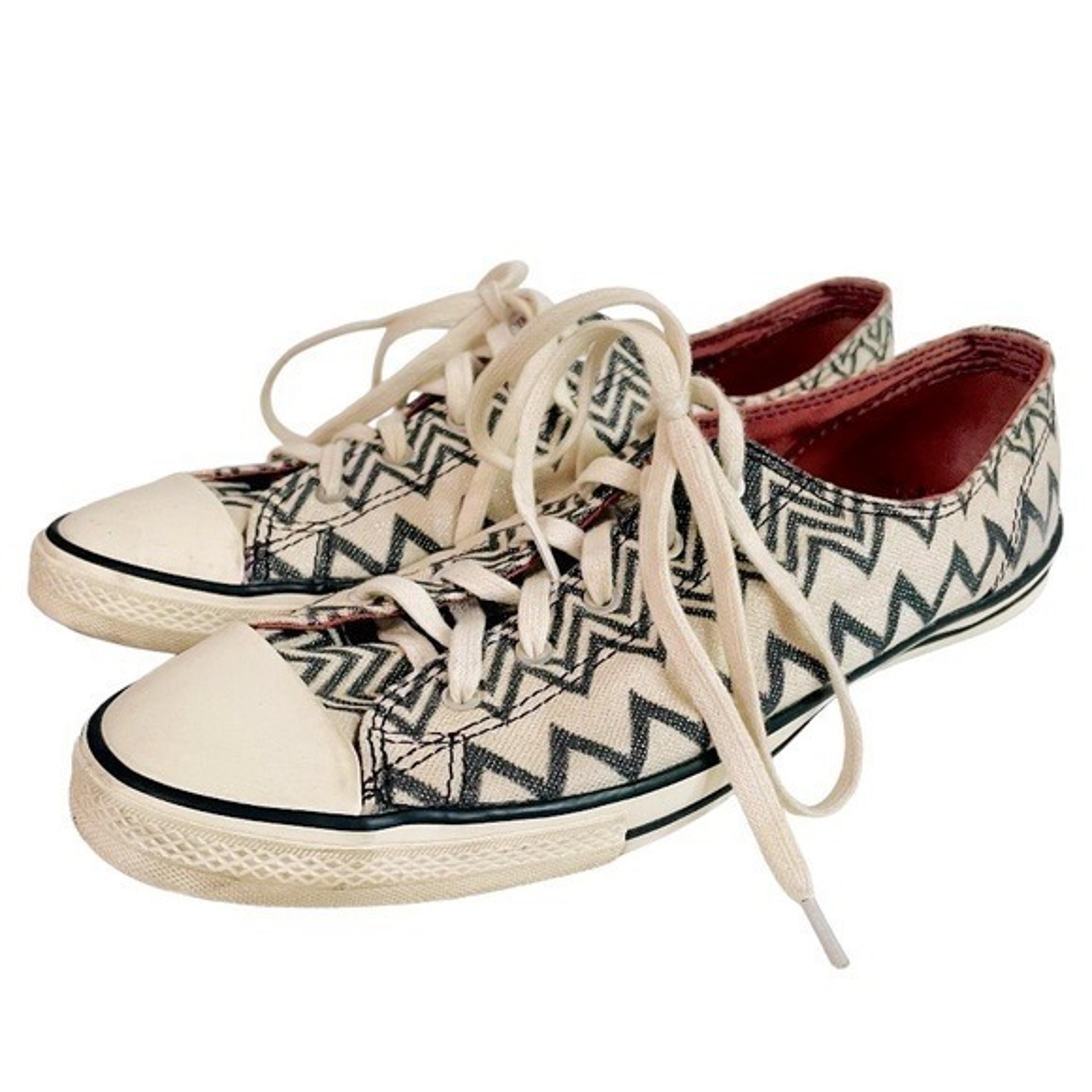 Missoni Converse Black and White Chevron Slow Top Sneakers Size 8.5