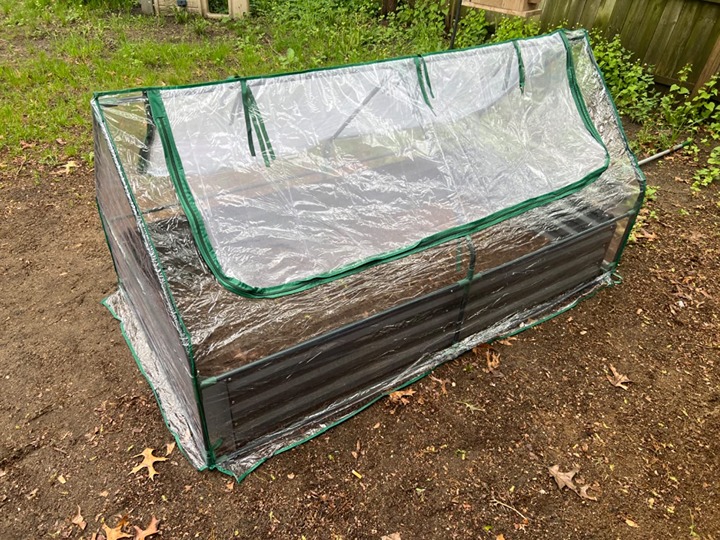 NEW 6x3x1ft Galvanized Raised Garden Bed with Cover