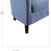 Take-a-Seat Churchill Accent Chair with Ottoman in Blue Fabric