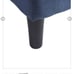 Take-a-Seat Churchill Accent Chair with Ottoman in Blue Fabric
