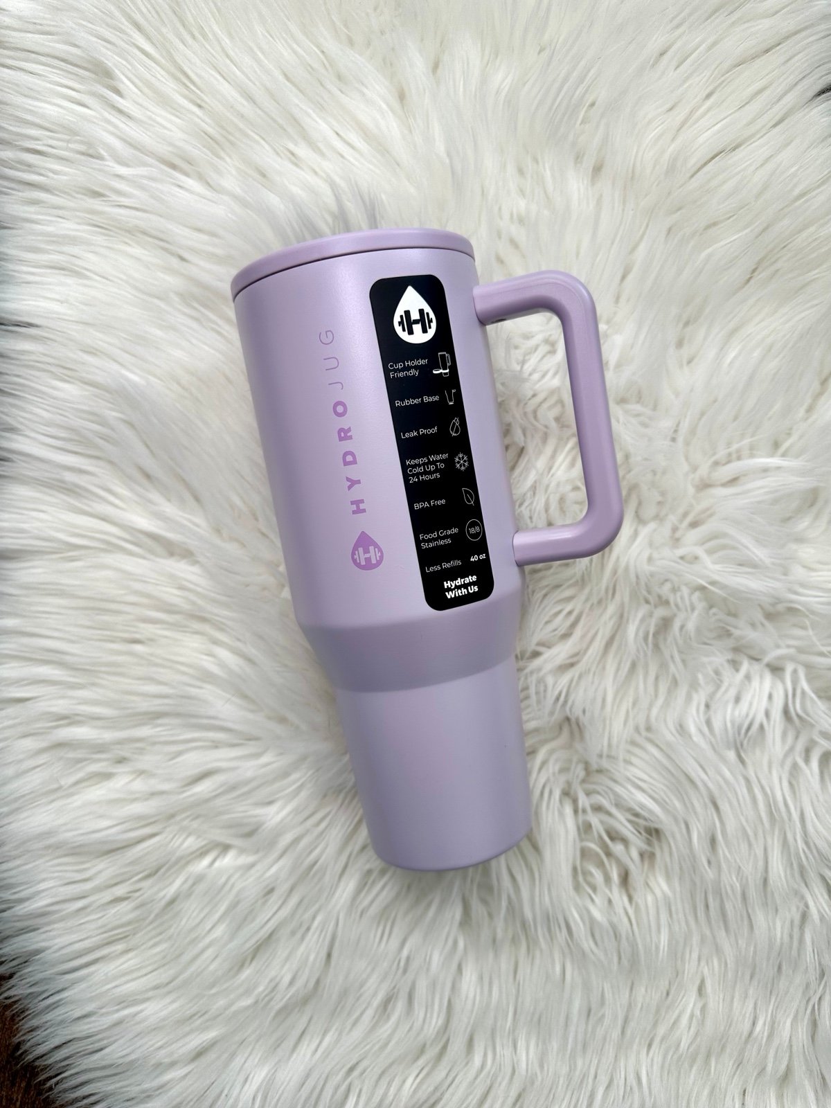 Hydrojug Lilac 40oz Traveler Tumbler