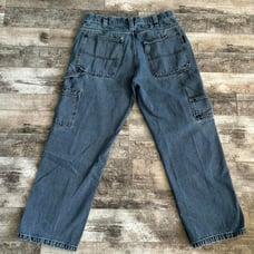 Vintage Y2K Wolverine Carpenter Baggy Cargo Jeans Pants Size 36 x 30