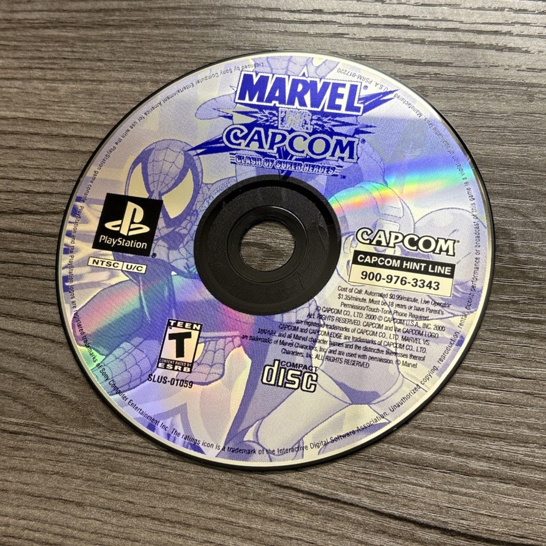 Marvel vs. Capcom: Clash of Super Heroes PS1 PlayStation 1 Disc Only
