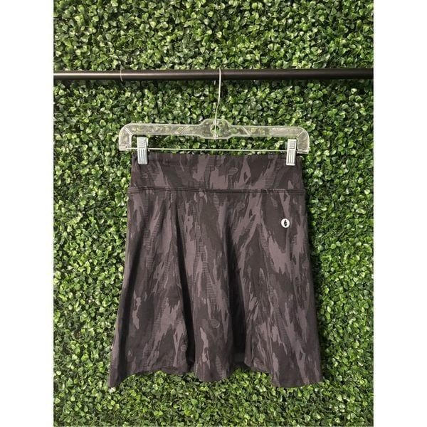 Dona Jo Womens Skort Size 1 Small Gray Black Pull-On Tennis Golf