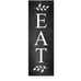 Eat Kitchen Wood Rustic Style Wall Décor Sign 8x23 Unframed