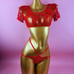 Red lingerie set