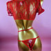 Red lingerie set
