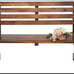 2 Person Rustic Wagon Wheel Bench Garden Loveseat Porch Patio Outdoor Seat Wood
