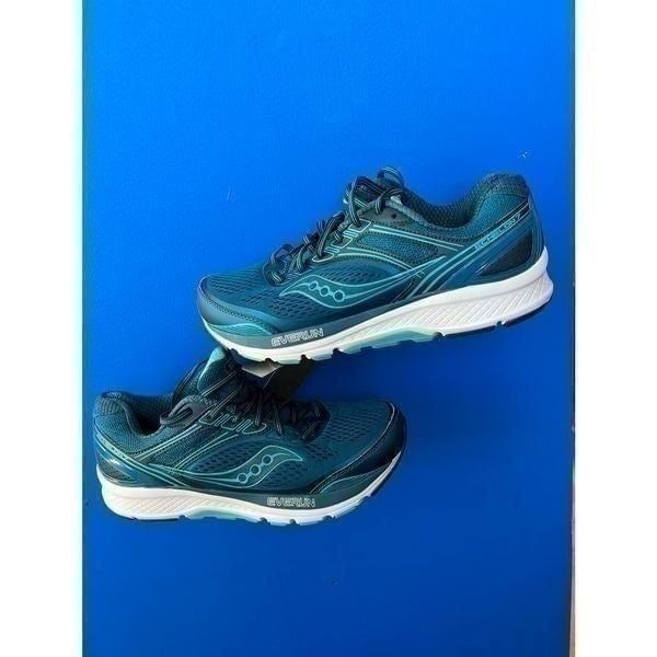 Saucony Womens Echelon 7 Running Shoes Blue S10468-2 Low Top Lace Up Sneakers 10