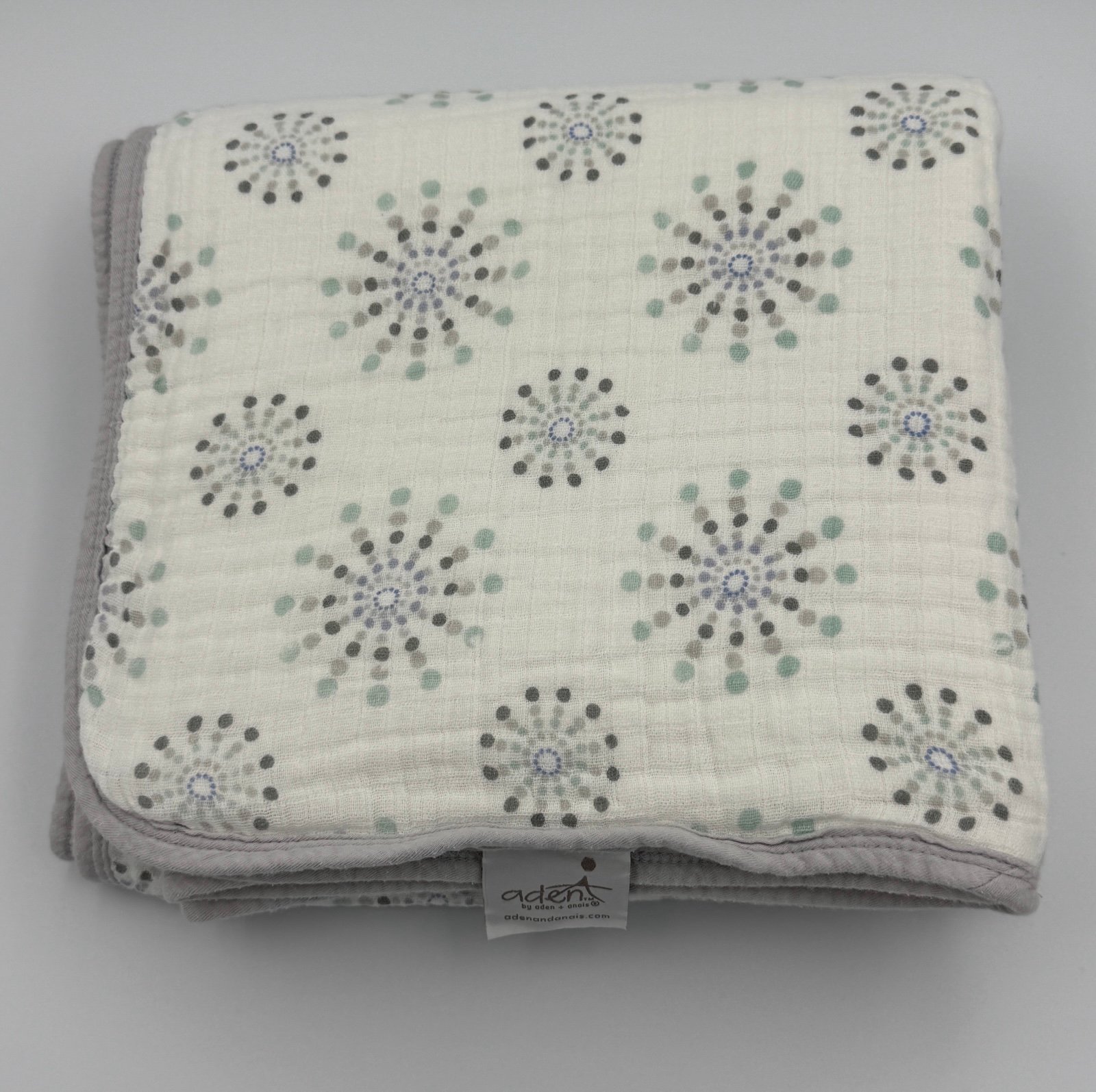Aden Anais Classic Cotton Muslin Dream Baby Blanket Polka Dot Starburst Pinwheel