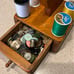 Antique/Vintage wooden thread, scissor, button holder