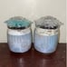 Cotton pads and wedge sponges jars