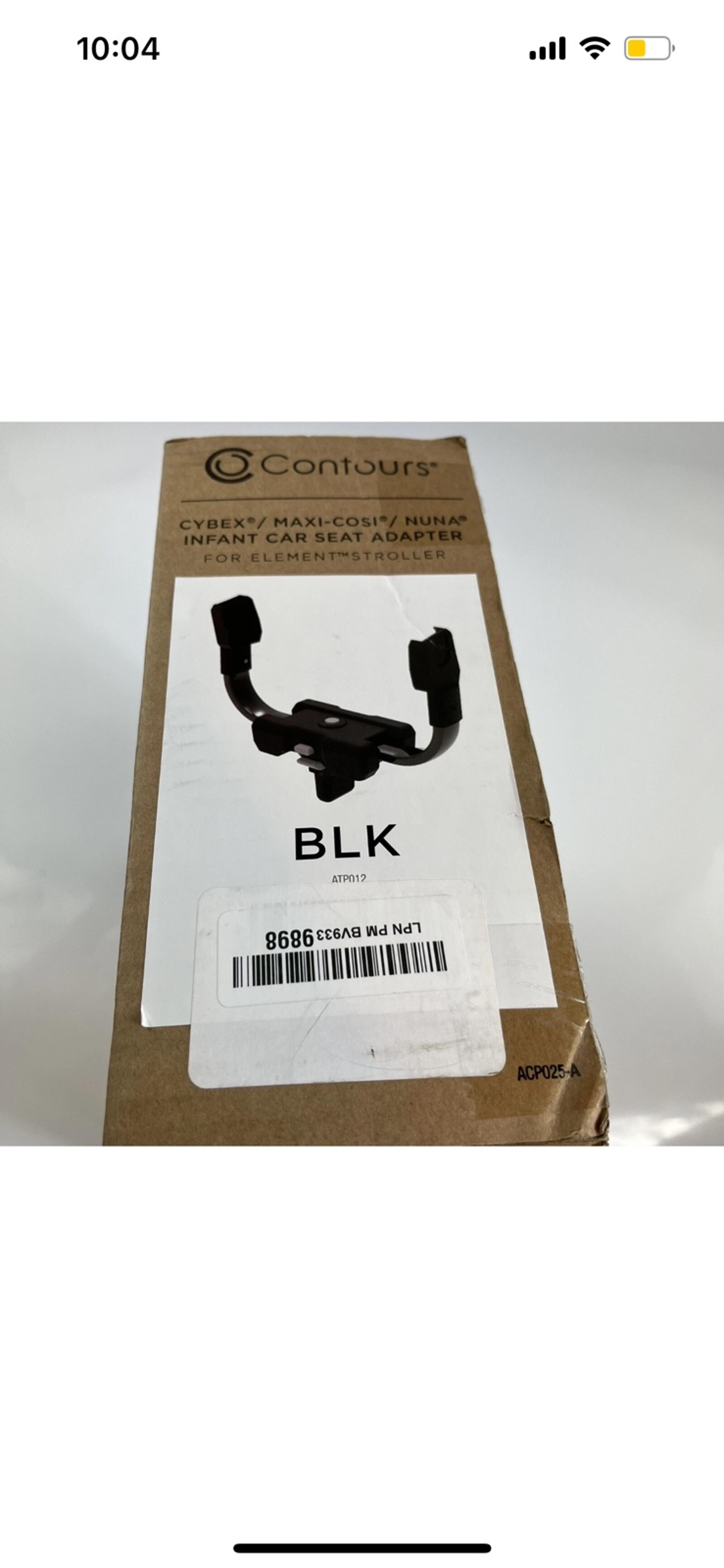 Contours Infant Car Seat Adapter For Element Strollers ATP012