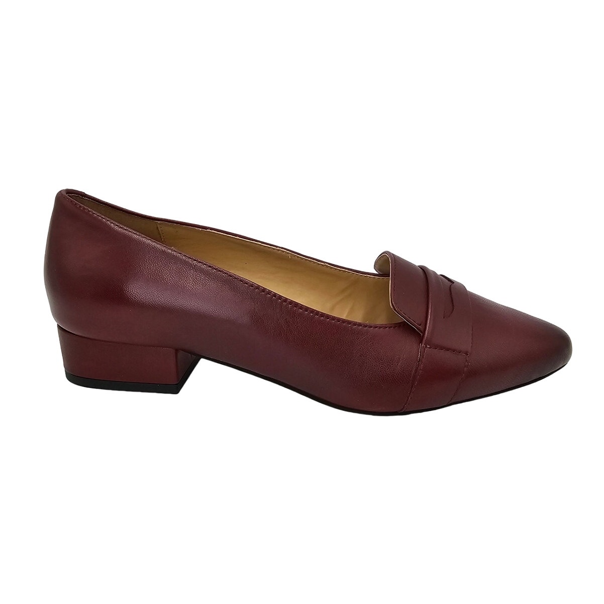 Trotters Joelle Burgundy Leather Slip On Pointed Toe Pumps MSRP 100 Women's 8M