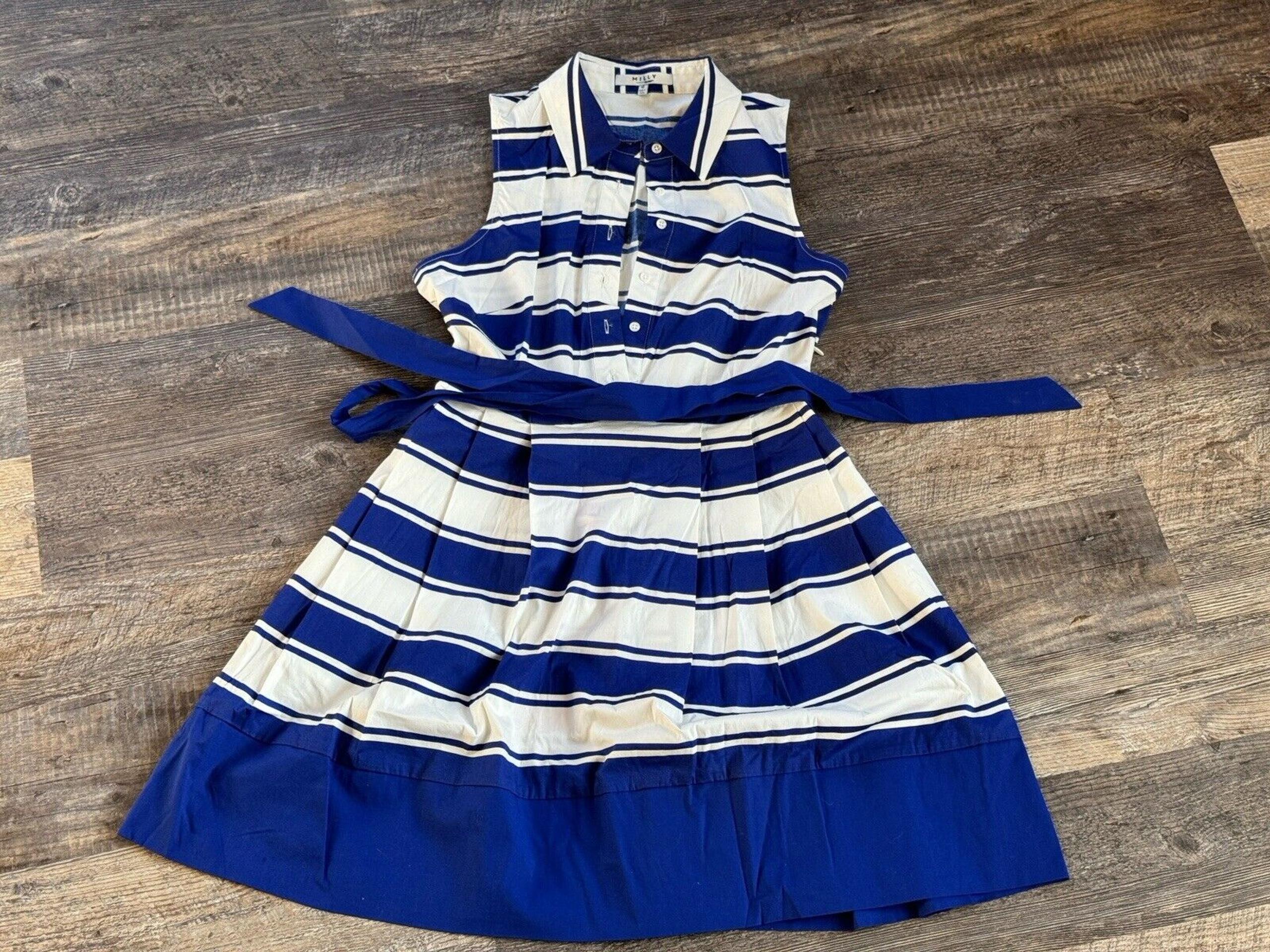 MILLY for Design Nation Dress Womens Size 10 Shirt Sleeveless Classicore New