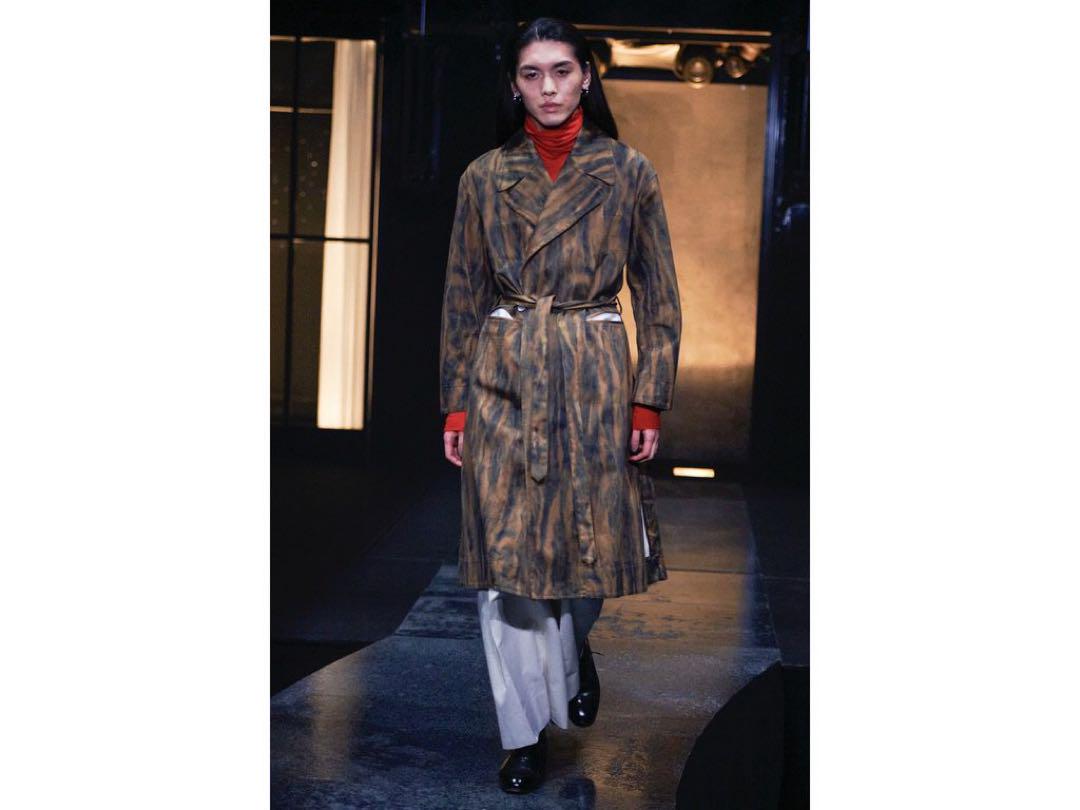 小物 MASU/FUR PRINT GOWN COAT MASU FUR PRINT GOWN COAT, Excellent Condition
