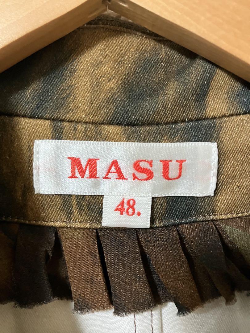 小物 MASU/FUR PRINT GOWN COAT MASU FUR PRINT GOWN COAT, Excellent Condition