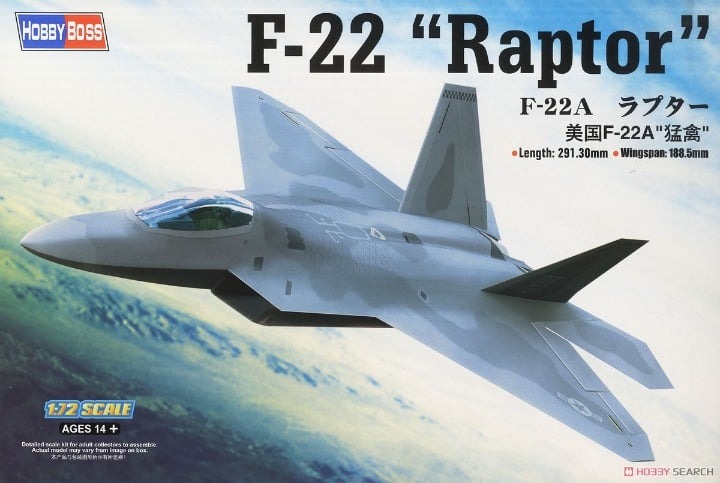 Hobby Boss F-22A Raptor Model Kit