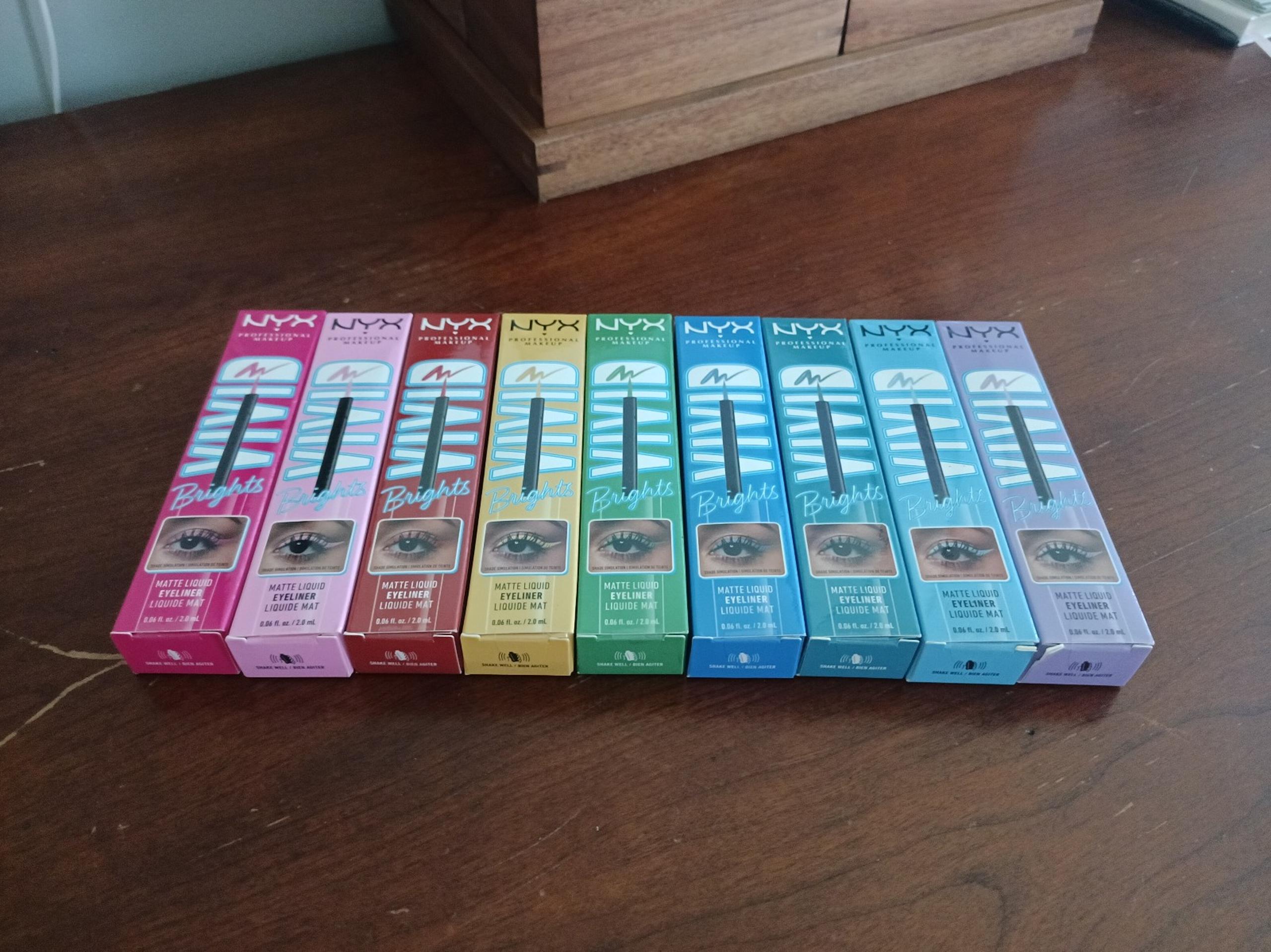 NYX Vivid Bright's Matte Liquid Liners Bundle