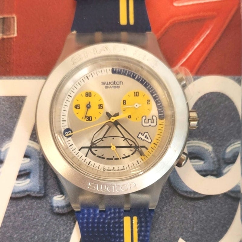 Swatch watch SHAQ 34 SVCK4007 2003 Irony Diaphane New old stock