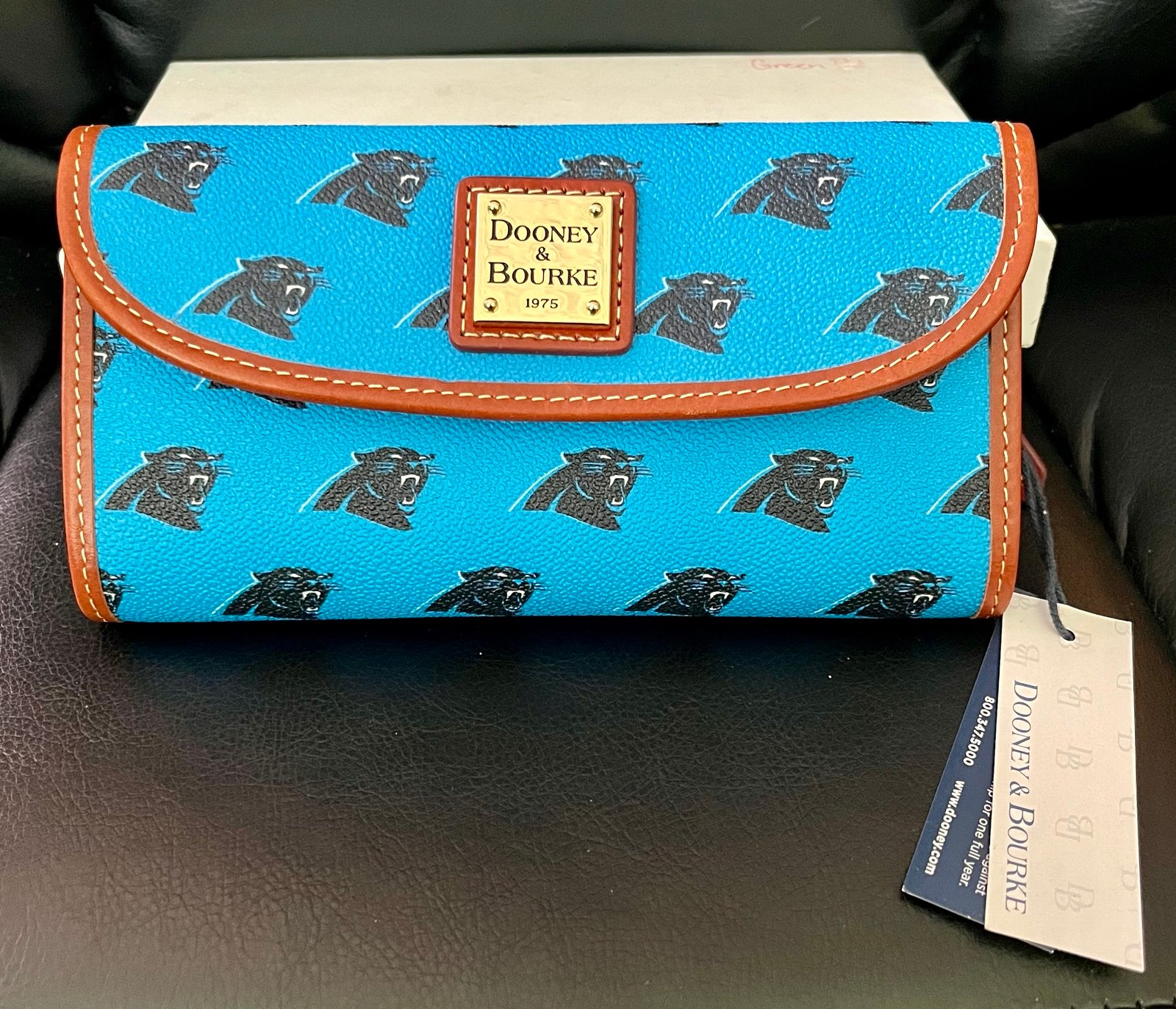 Dooney & Bourke Carolina Panthers Continental Clutch