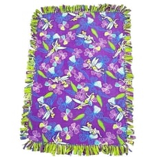 Handmade Disney Tinker Bell Fleece Knot Tie Tied Baby Toddler Blanket 49 x33