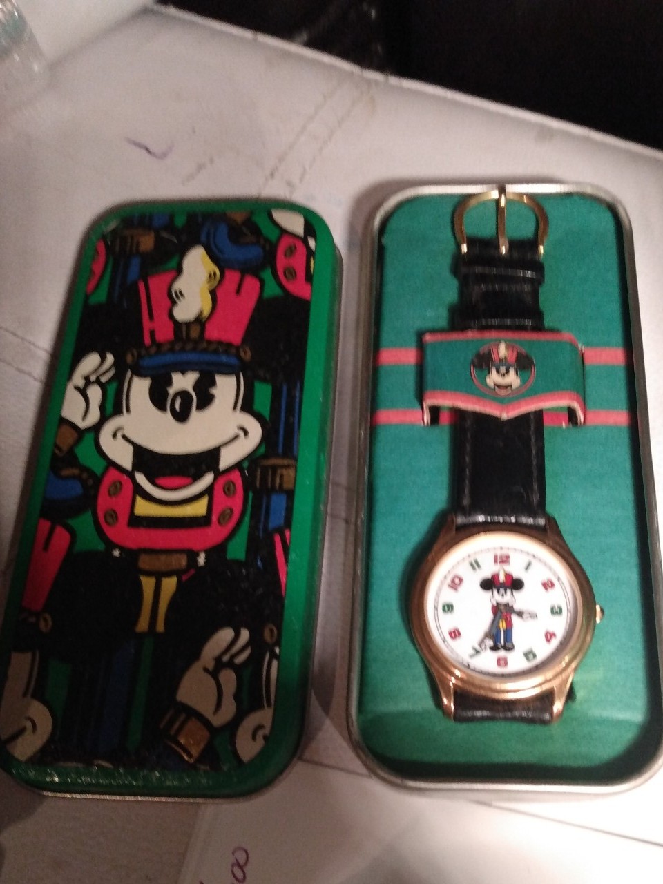 Disney gold Mickey mouse nutcracker watch