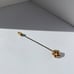 Vintage Diamond 14K Yellow Gold Diamond Flower Pin