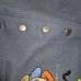 Character Button Front Vest Blue Size L-XL . Pinstripe