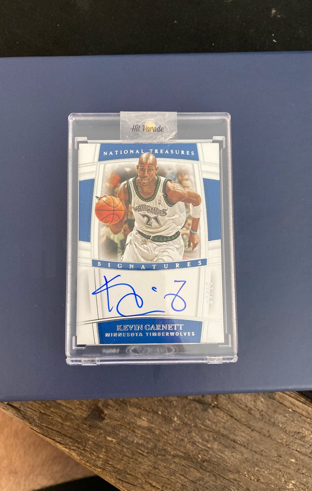 Kevin Garnett National Treasures AUTO 4/