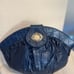 Dark blue vintage 80’s shoulder Blue bag crossbody bag unique design retro