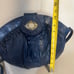 Dark blue vintage 80’s shoulder Blue bag crossbody bag unique design retro