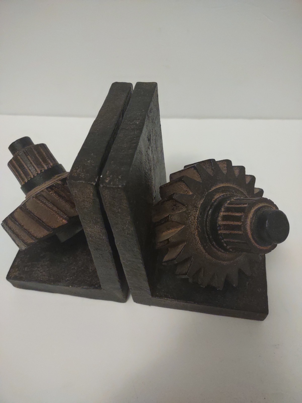 Monroe Lane Industrial Poly stone Bookends Set of 2