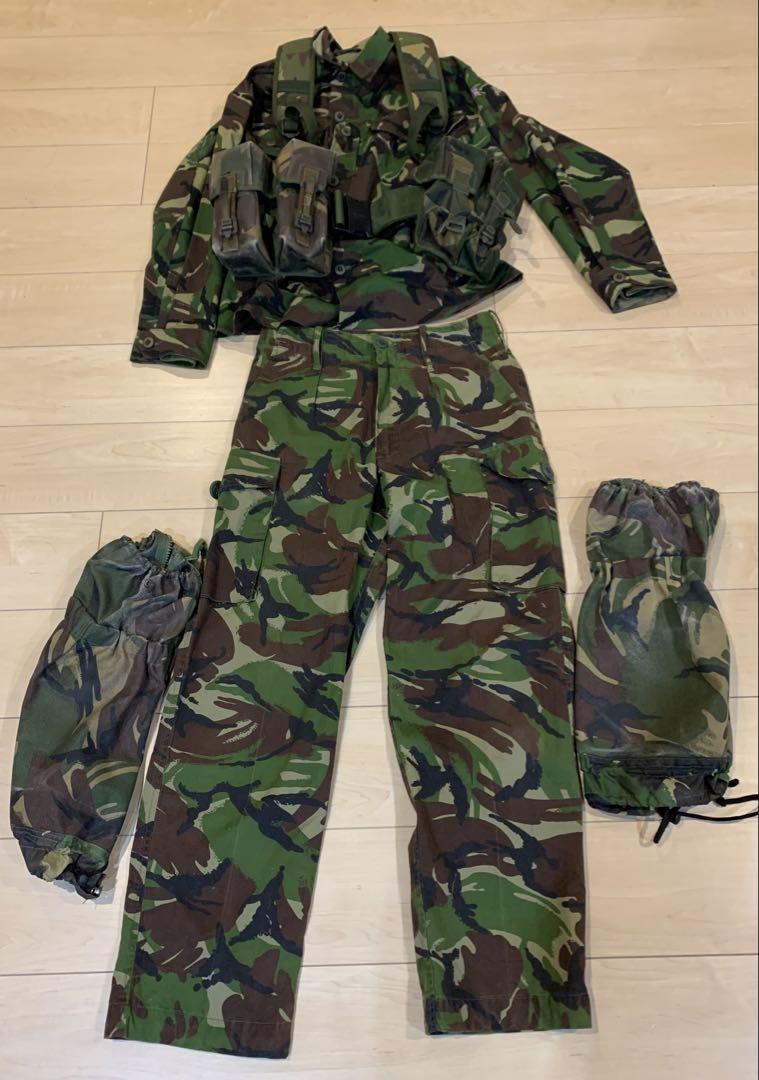 British Army Camouflage Combat Jacket and Equipment Set (Top and Bottom) - Military