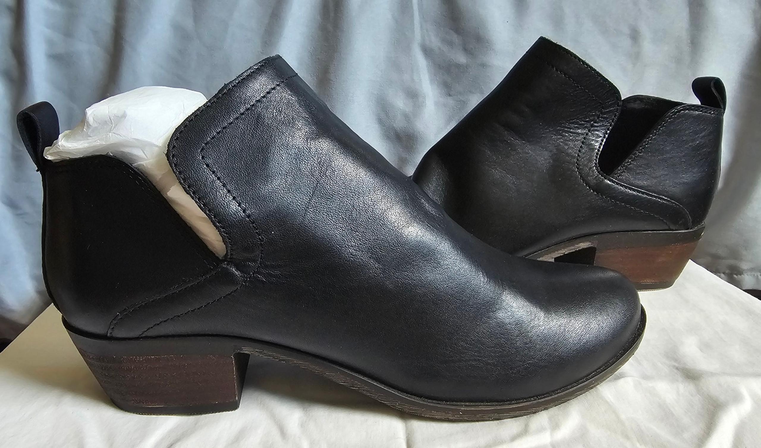 Leather Lucky Brand Womens Ankle Boots