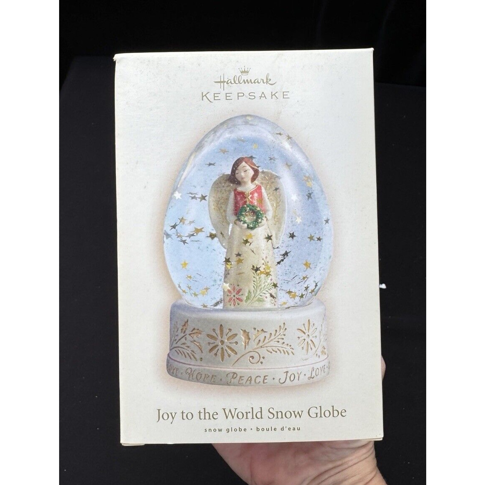 Brand New Joy To The World Snow Globe 2007 Hallmark Ornament Sealed In Box! -8D