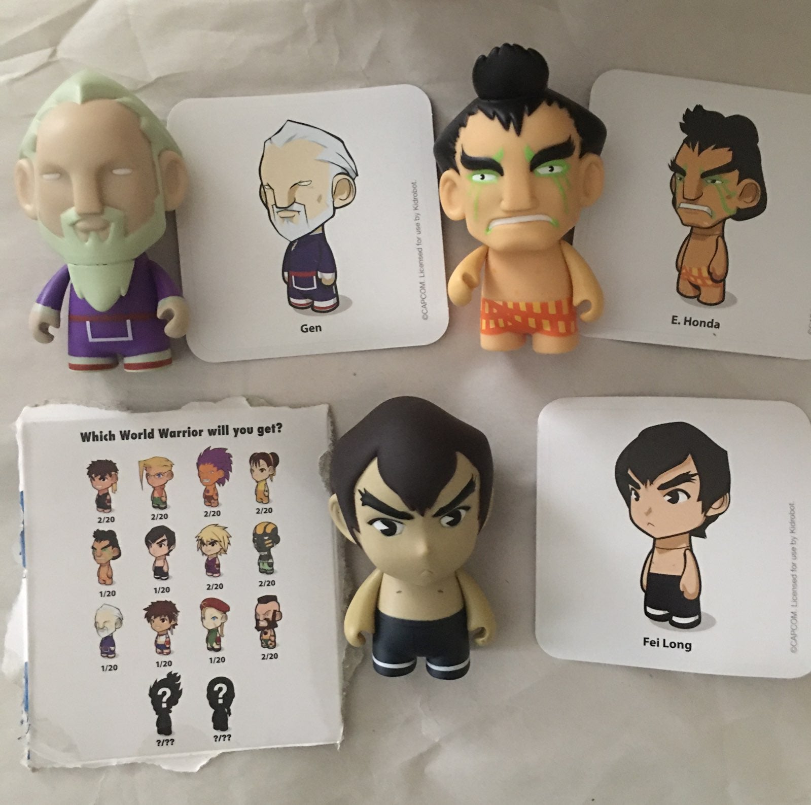 Street Fighter KidRobot Mini Figures Ken Blue 1/20 Rarity Street Fighter KidRobot Mini Figures Ken Blue 1/20 Rarity