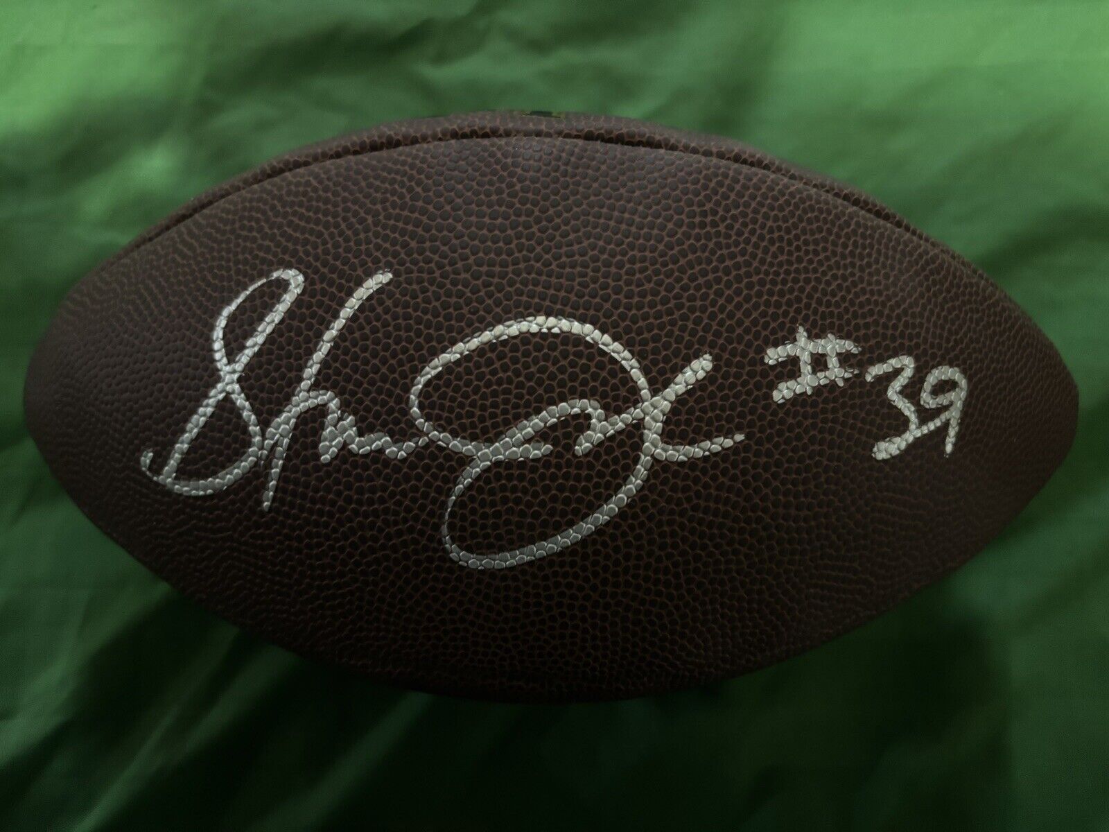 Rams Steven Jackson Authentic Signed Wilson Super Grip Nfl Football BAS Witness