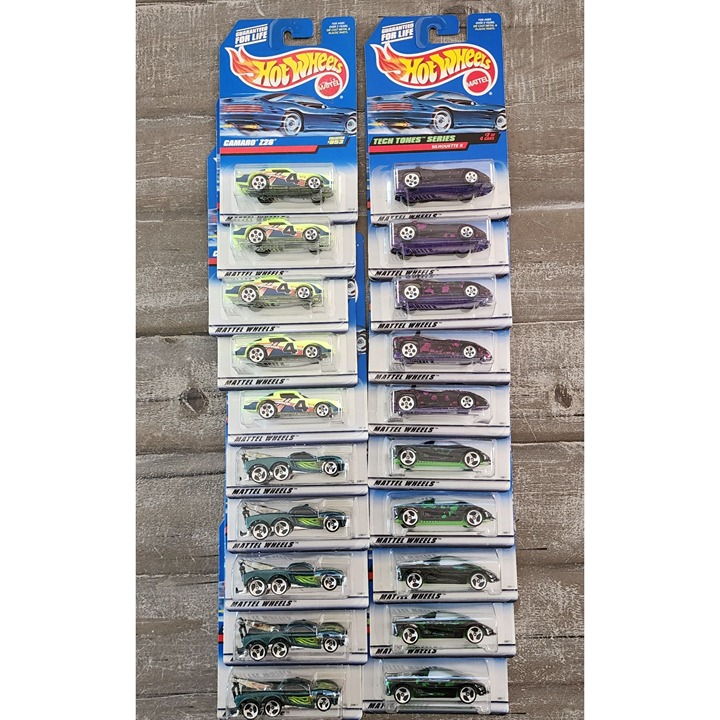 Hot Wheels Lot of 20 Die-cast cars Tow Jam Tech Tones Series Z 28 New