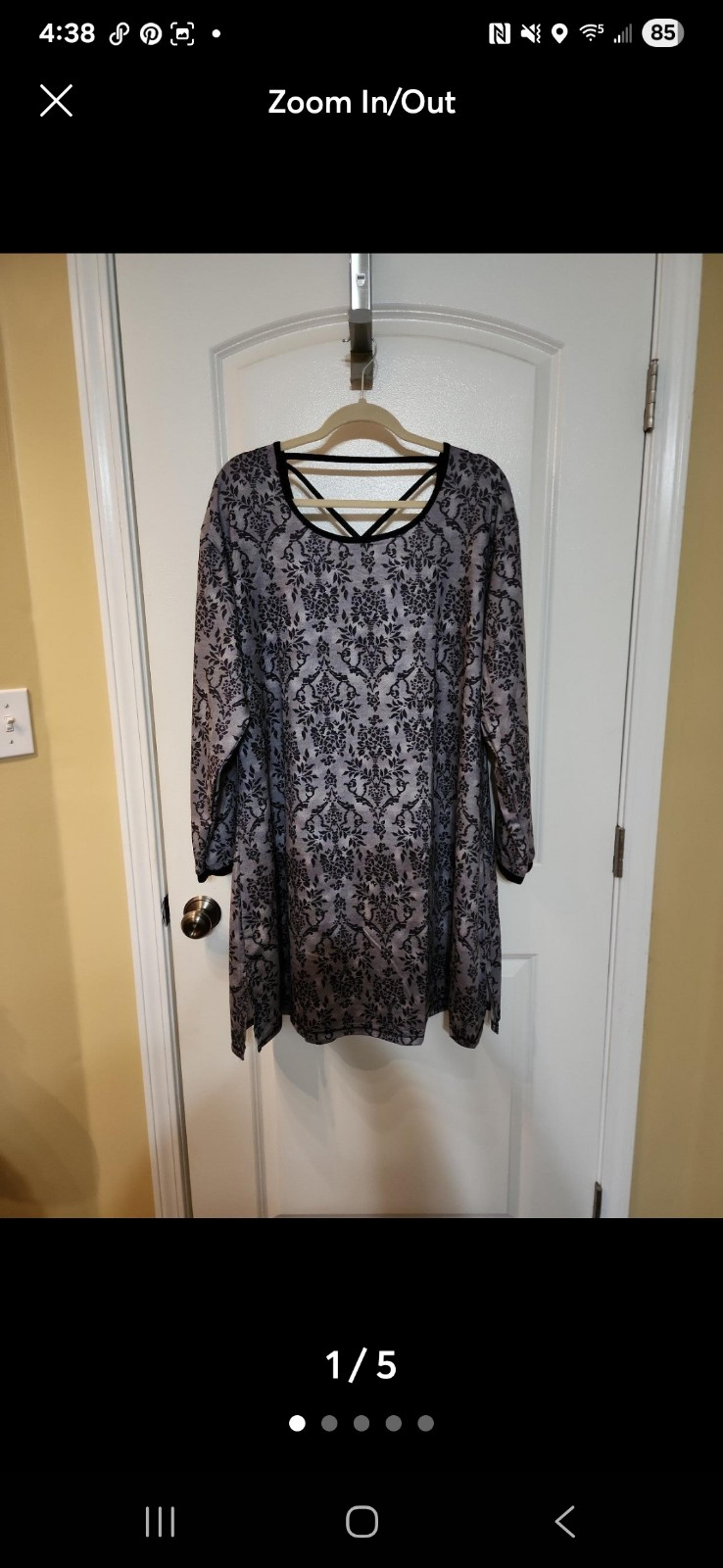 NWOT Bali Womens Sleep Shirt Nightgown 1X
