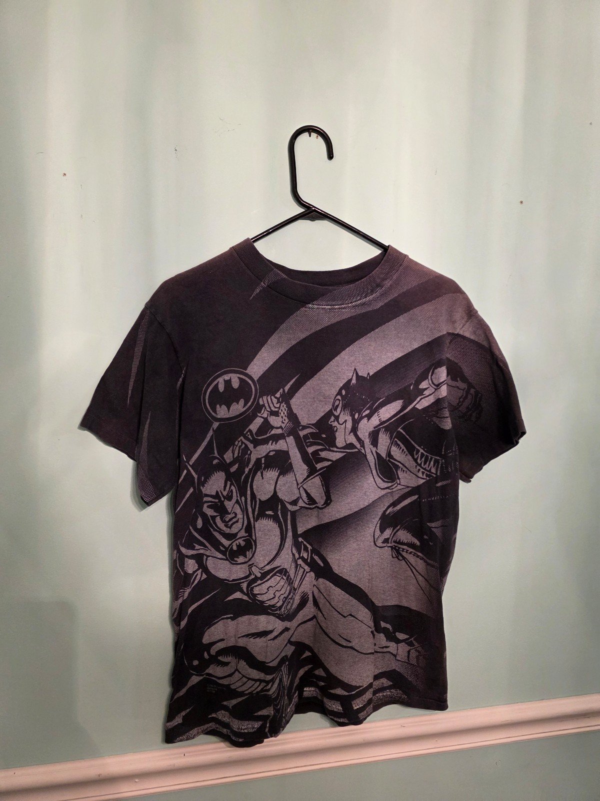 1992 DC Comic Batman & Catwoman AOP T-Shirt
