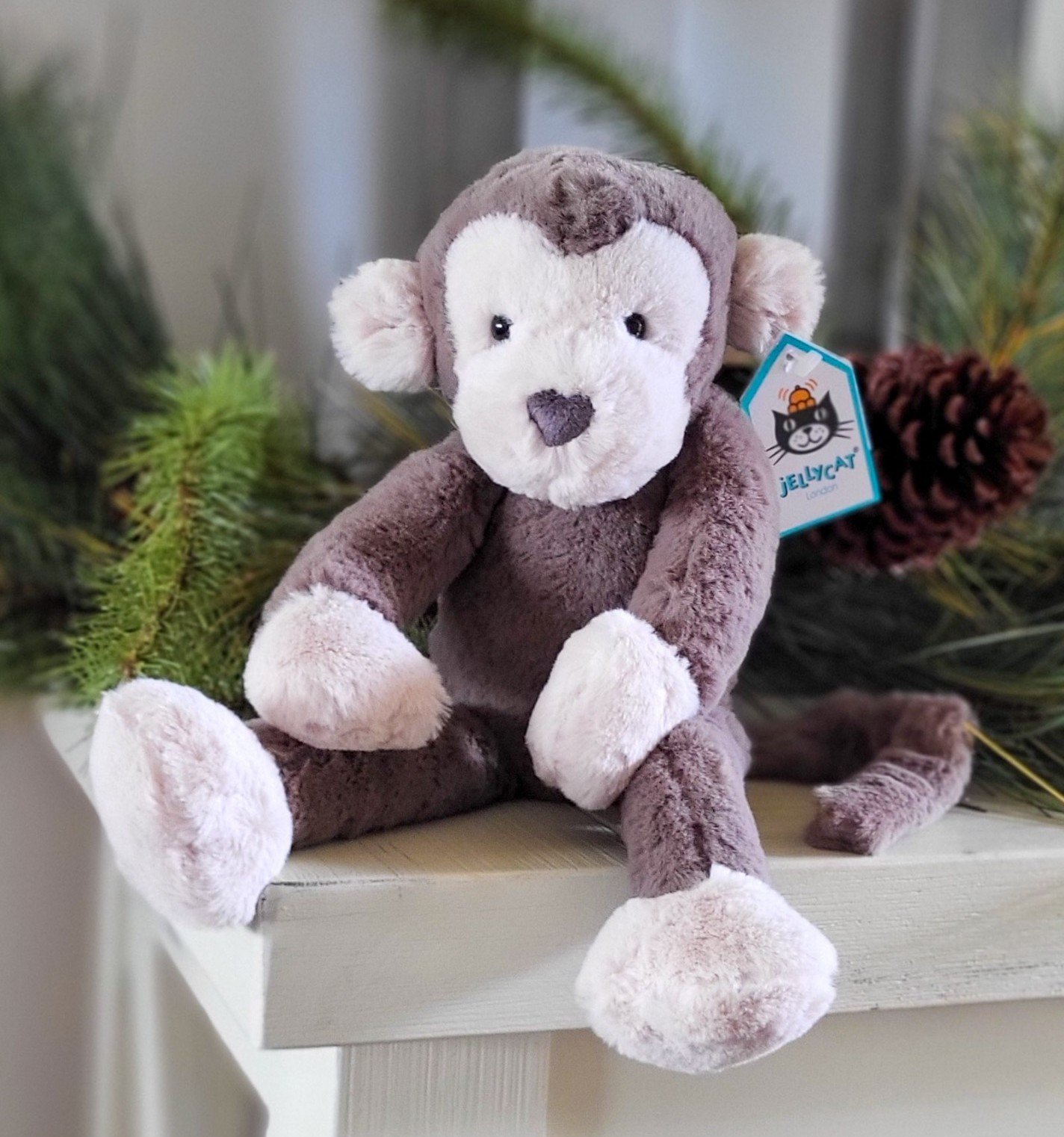 Jellycat Brodie Monkey Snugglet - SMALL - RETIRED & HTF!