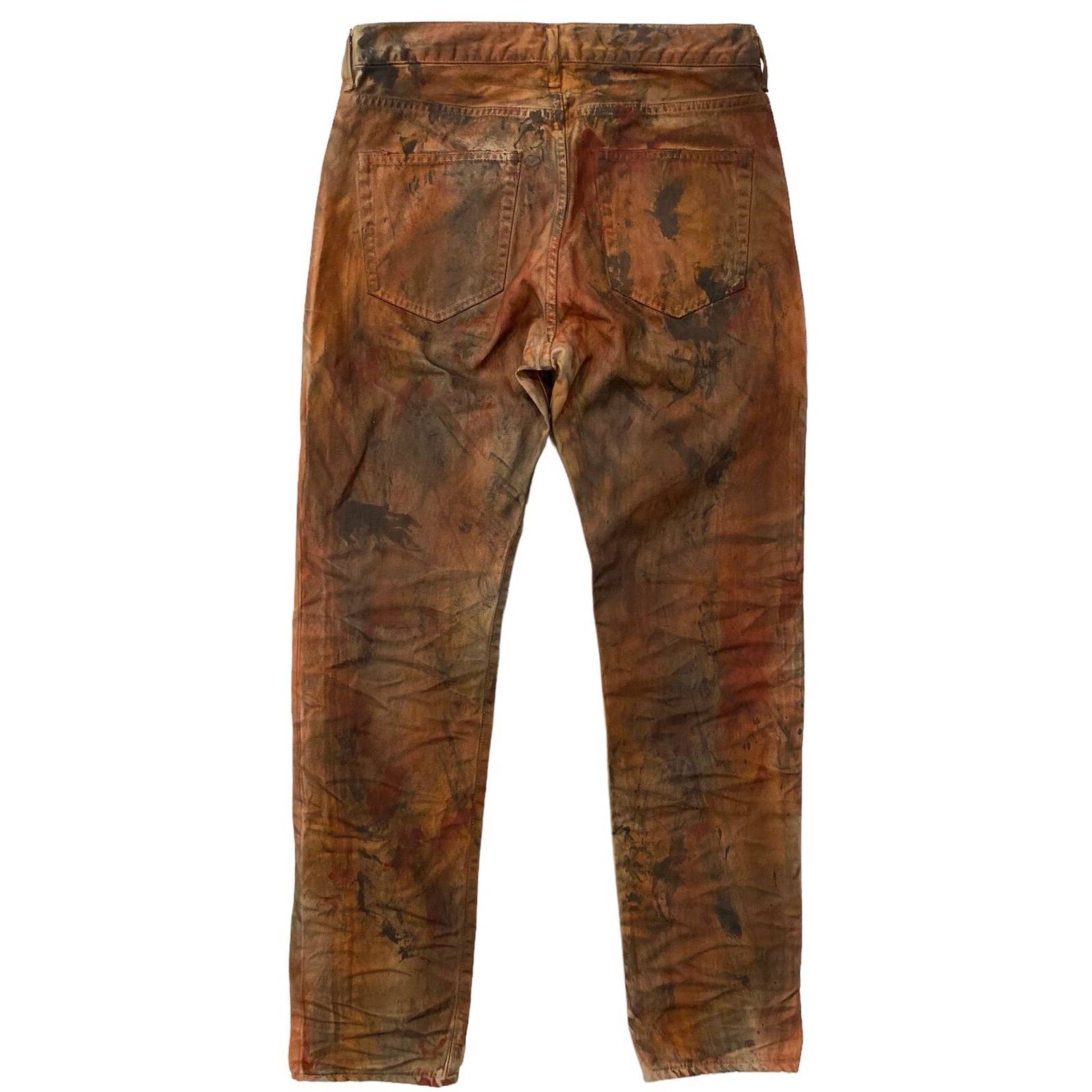 John Elliott Men's The Daze Painted Camo Japanese Made Straight Leg shops Denim Jeans