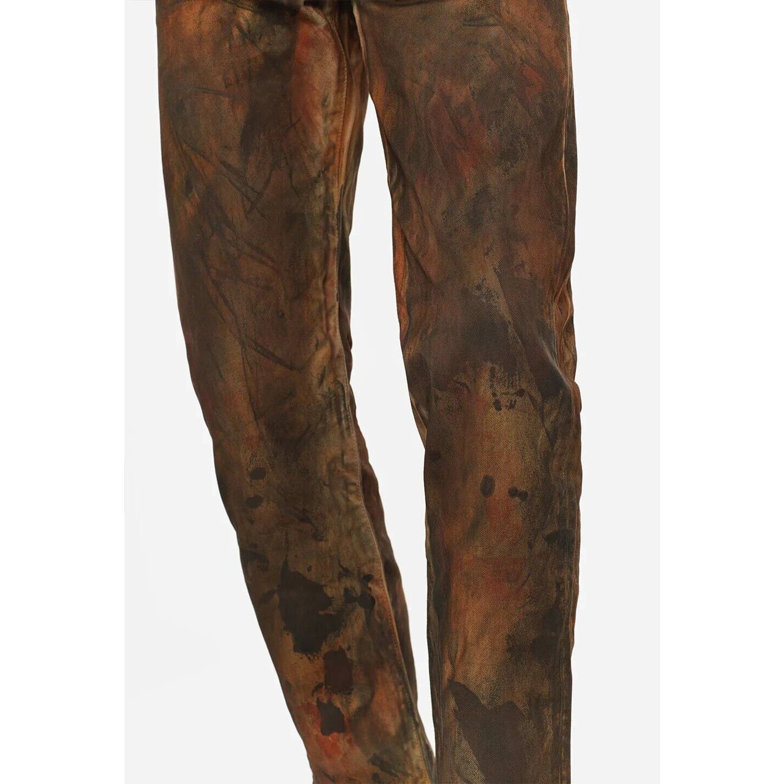 John Elliott Men's The Daze Painted Camo Japanese Made Straight Leg shops Denim Jeans