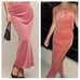 REFORMATION / Adalynn Velvet Pink Maxi Skirt M