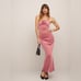 REFORMATION / Adalynn Velvet Pink Maxi Skirt M