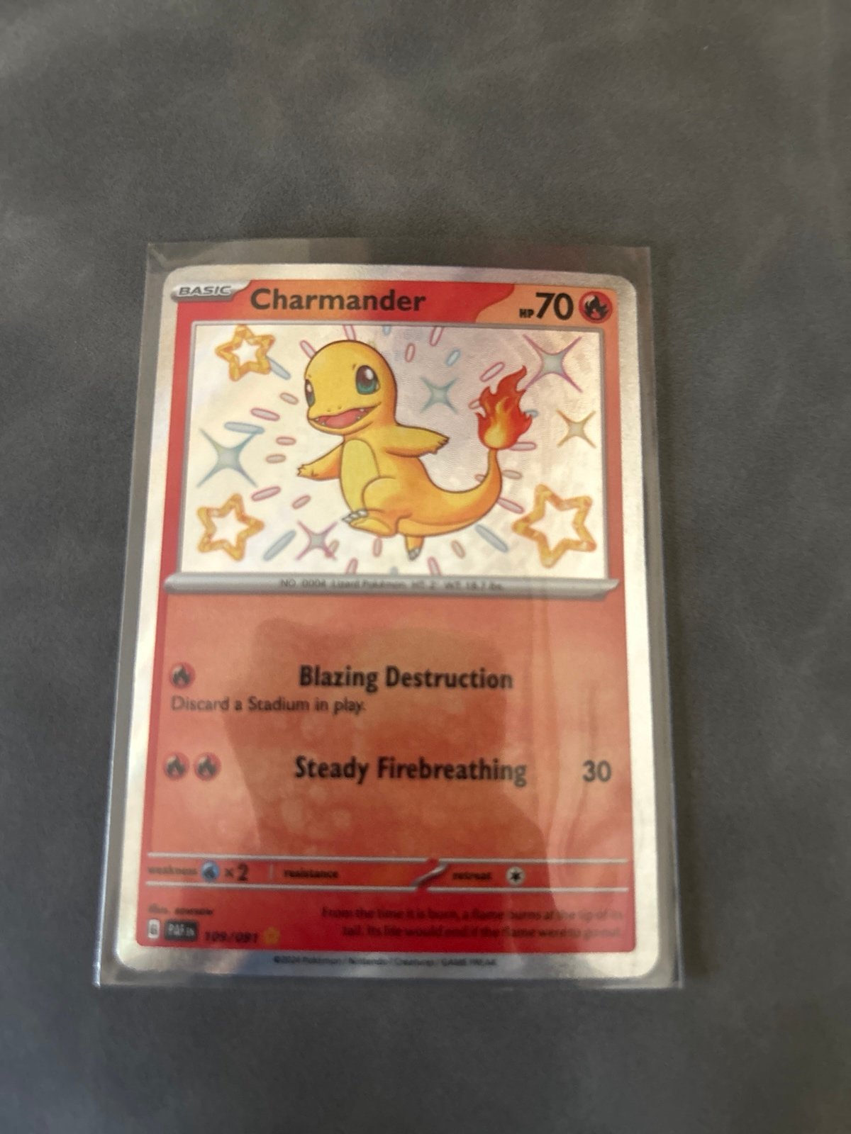 Shiny charmander 109/091