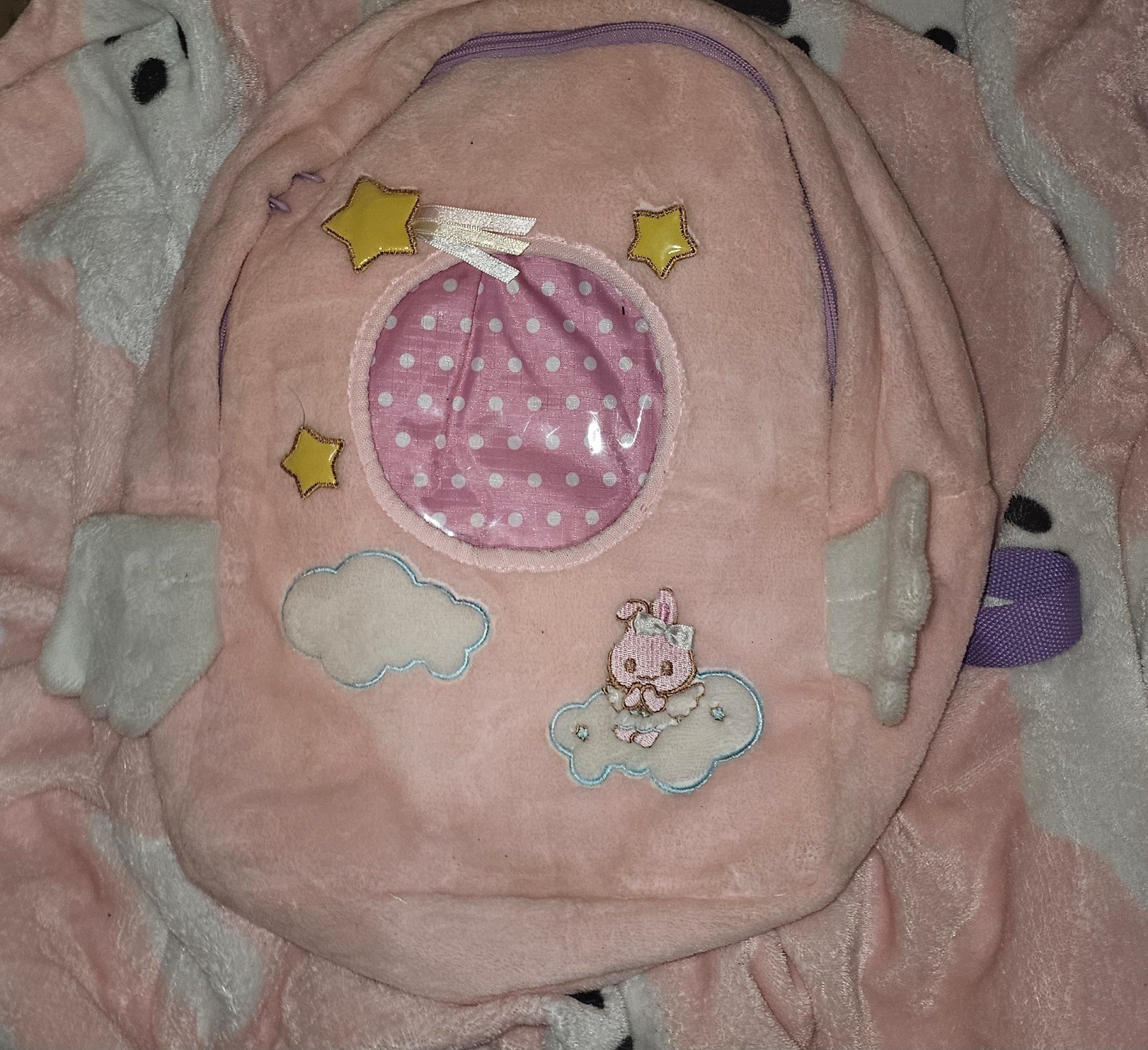 Little pink angel backpack